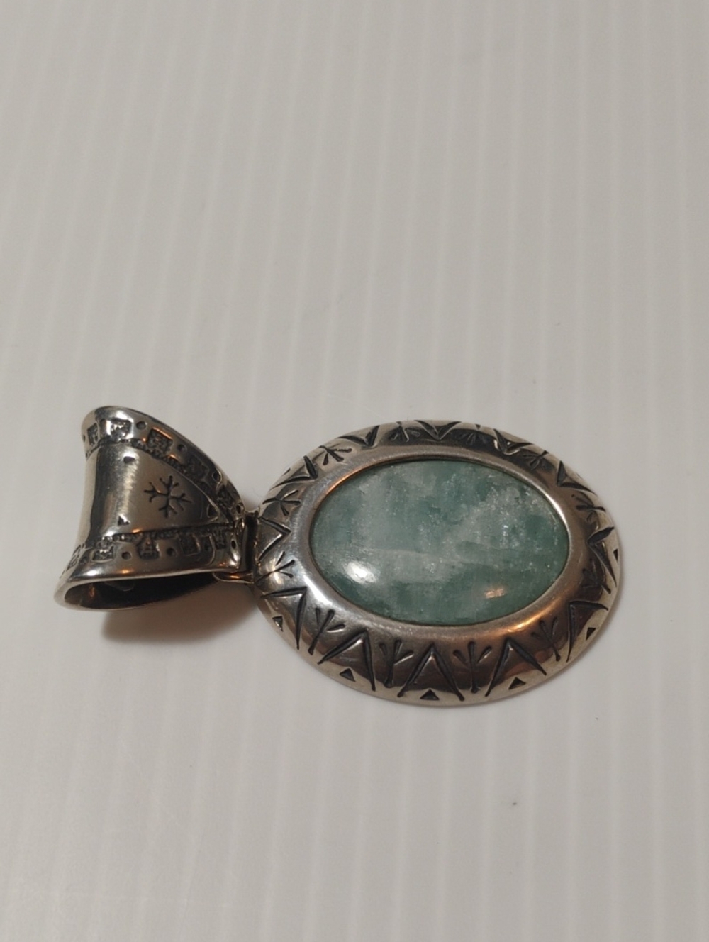 Carolyn Pollack 925 Sterling Silver Pendant With Inlaid Stone - Picture 6 of 6